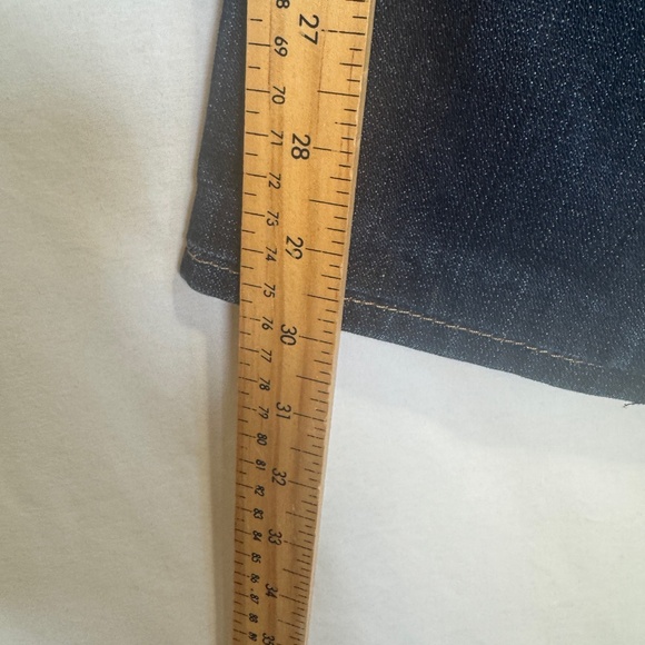 True Religion Jeans Womens Size 31 Blue Dark Wash Straight Leg Low Rise - Picture 8 of 10